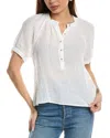 Bella Dahl Raglan Linen-blend Pullover In White