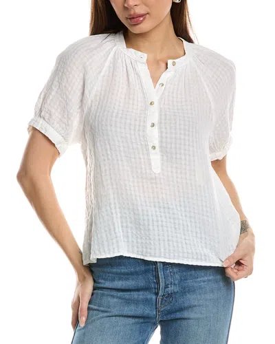 BELLA DAHL RAGLAN LINEN-BLEND PULLOVER