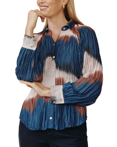 Bella Dahl Raglan Shirt In Blue