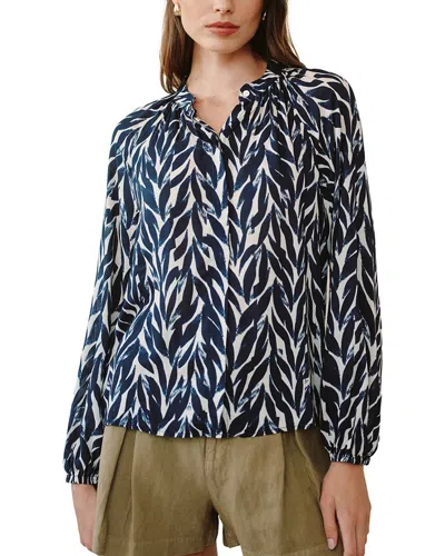 Bella Dahl Raglan Shirt In Blue