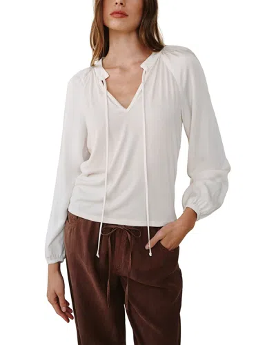 Bella Dahl Raglan Shirt In White