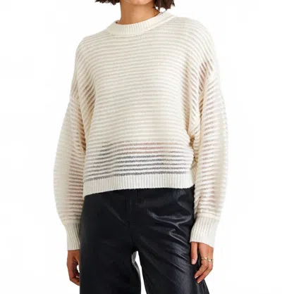 Bella Dahl Relaxed Boxy Fit Sweater In Vanilla Frost In Neutral