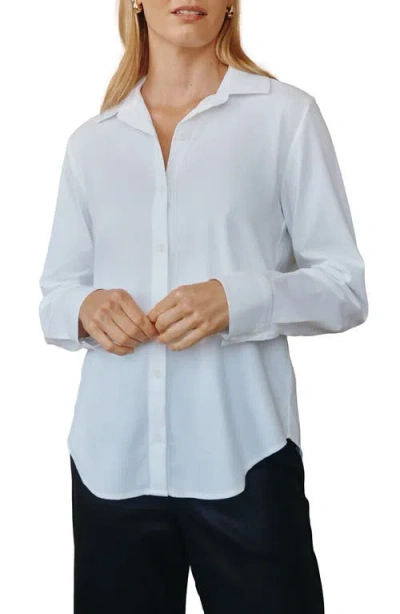 Bella Dahl Relaxed Fit Button-up Shirt In White