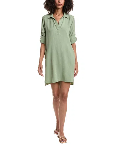 Bella Dahl Relaxed Fit Shirt Dress In Green