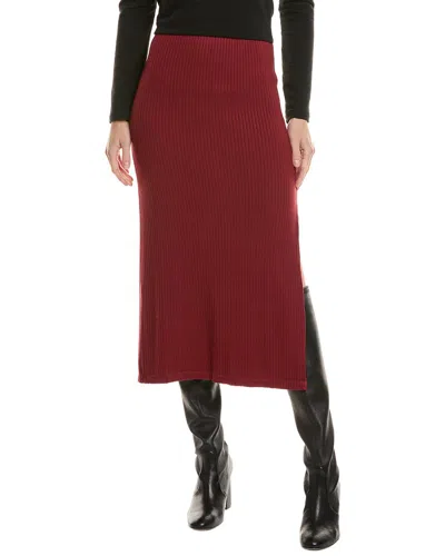 Bella Dahl Rib Skirt In Red
