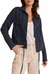 Bella Dahl River Drawstring Waist Utility Jacket In Multi
