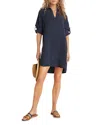 Bella Dahl Roll Sleeve Shirt Dress In Endless Sea