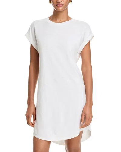 Bella Dahl Roll Sleeve Tee Dress In White