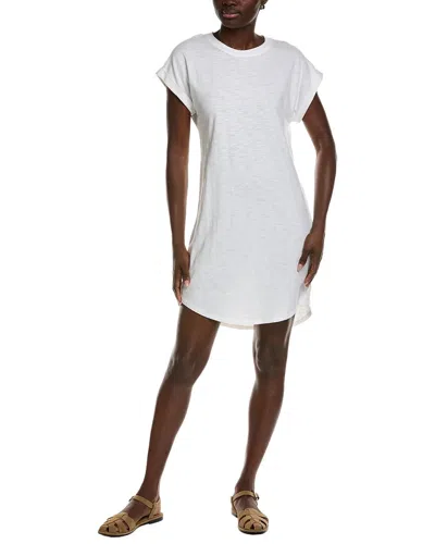 Bella Dahl Roll Sleeve T-shirt Dress In White