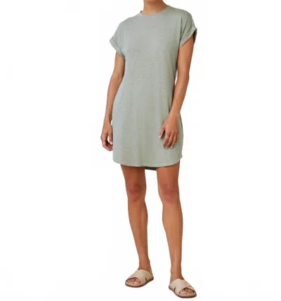 Bella Dahl Roll Sleeve T-shirt Dress In Olive In Green