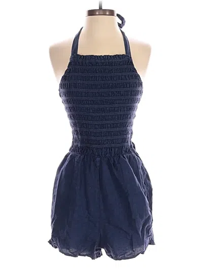 Pre-owned Bella Dahl Romper In Blue