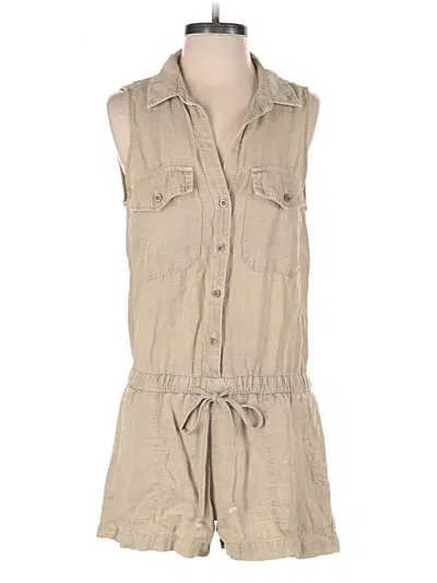 Pre-owned Bella Dahl Romper In Tan