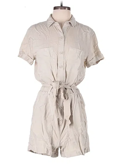 Pre-owned Bella Dahl Romper In Tan