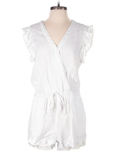 Pre-owned Bella Dahl Romper In White
