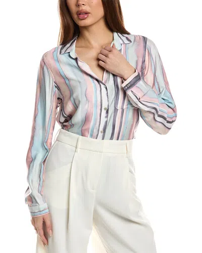 BELLA DAHL BELLA DAHL ROUNDED HEM BUTTON-DOWN SHIRT