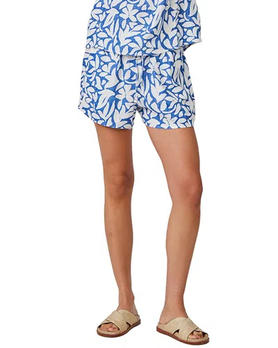 Bella Dahl Ruffle Edge Linen-blend Short In Orange