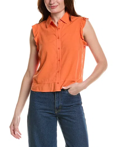 Bella Dahl Ruffle Tank In Neutral