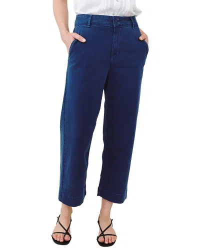 Bella Dahl Saige Wide Leg Crop Pant In Blue