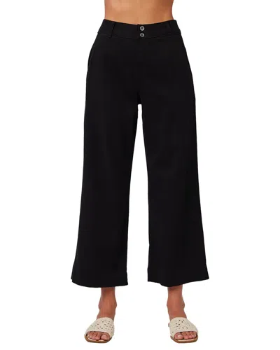 Bella Dahl Saige Wide Leg Crop Pant In Black