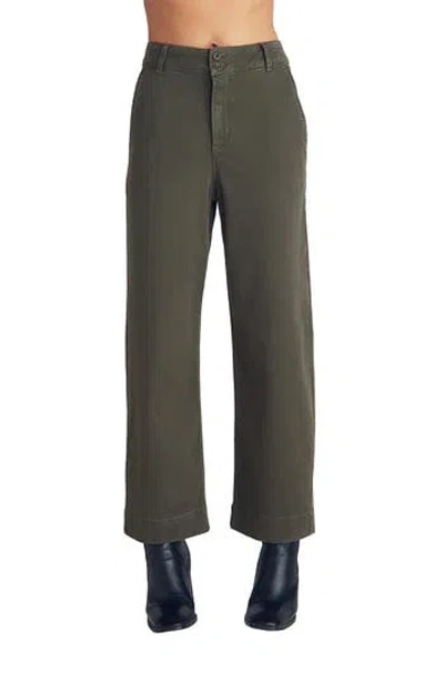 Bella Dahl Saige Wide Leg Crop Pants In Gray