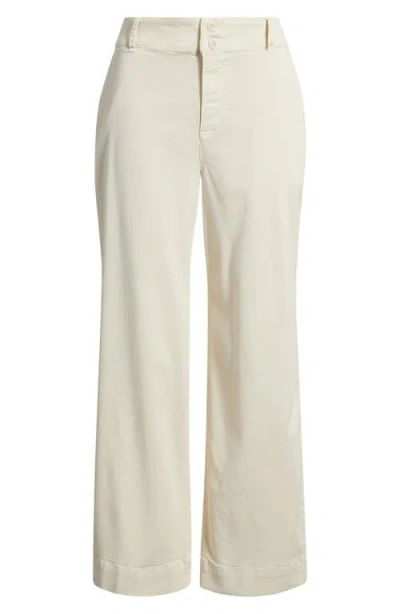 Bella Dahl Saige Wide Leg Crop Pants In Neutral