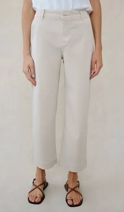 Bella Dahl Saige Wide Leg Pant In Ivory Stone In Multi