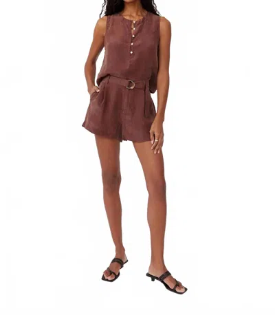 Bella Dahl Sash Belt Short In Casablanca Brown In Multi