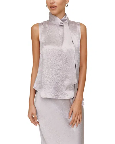 Bella Dahl Scarf Neck Blouse In Purple