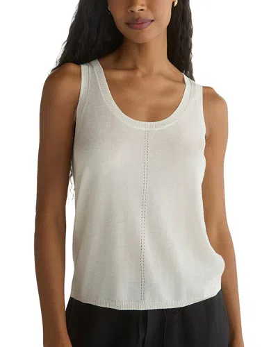 Bella Dahl Scoop Neck Knit Cashmere-blend Top In White