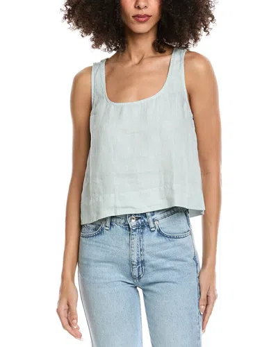 Bella Dahl Scoop Neck Linen Tank In Green