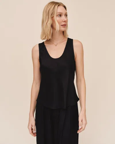 Bella Dahl Scoop Neck Tank In Black