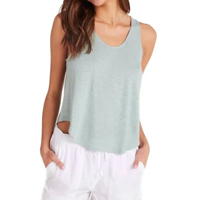 Bella Dahl Scoop Neck Tank Top In Oasis Green In Multi