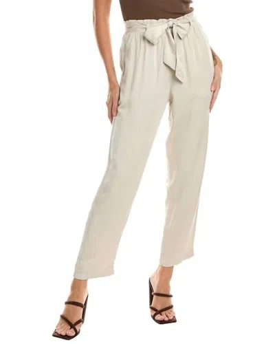 Bella Dahl Seamed Belted Trouser In Ivory Sand In Multi