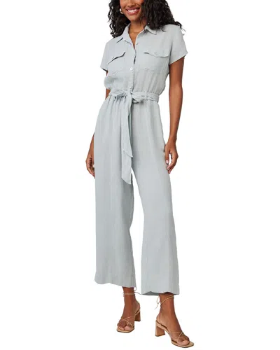 Bella Dahl Seamed Linen Jumpsuit In Gray