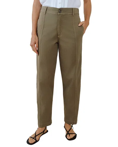 Bella Dahl Seamed Soft Barrel Pant In Green