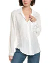 Bella Dahl Shadow Stripe Blouse In White