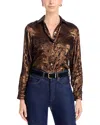 Bella Dahl Shimmer Shirt In Brown