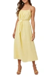 Bella Dahl Shirred Cami Maxi Dress In Dahlia Yellow In Neutral