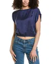 Bella Dahl Shirred Shoulder Keyhole Back Tee