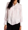 Bella Dahl Shirt Tail Button Down In White Shimmer In Multi