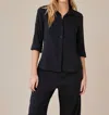 Bella Dahl Tail Button Down Shirt In Vintage Black In Black