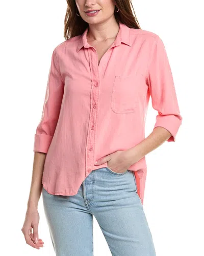 Bella Dahl Shirttail Button Down Shirt In Pink