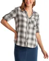 Bella Dahl Shirttail Button Down Shirt In Black