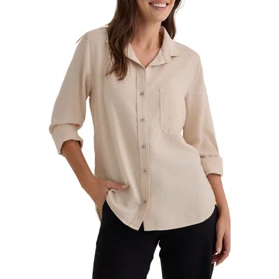 Bella Dahl Shirttail Button-up Shirt In Neutral