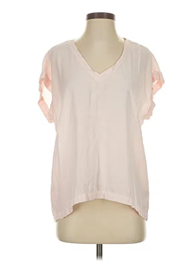 Pre-owned Bella Dahl Short Sleeve Blouse In Pink