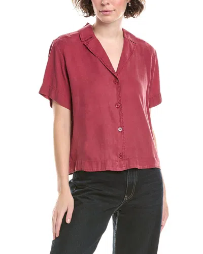 BELLA DAHL SHORT SLEEVE FLOWY BUTTON DOWN