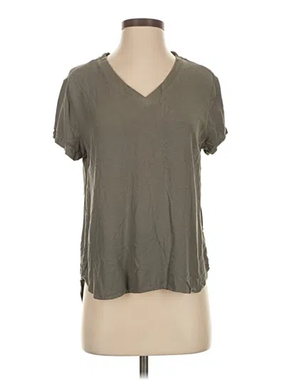 Pre-owned Bella Dahl Short Sleeve T-shirt In Gray
