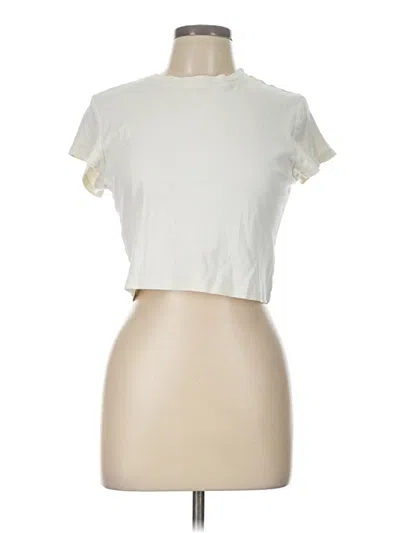 Pre-owned Bella Dahl Short Sleeve T-shirt In White
