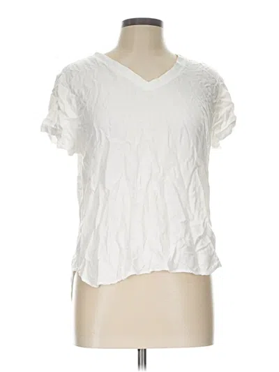 Pre-owned Bella Dahl Short Sleeve T-shirt In White