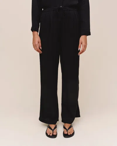 Bella Dahl Side Seam Trim Pant In Black